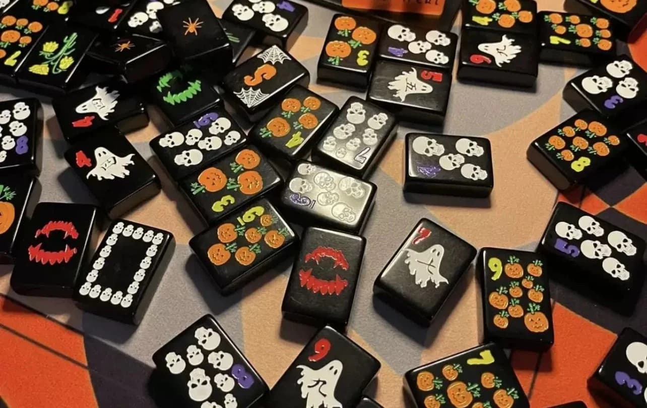 Black Halloween Tiles