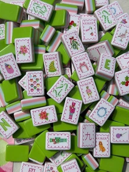 Christmas Mahjong Tile Set, additional view