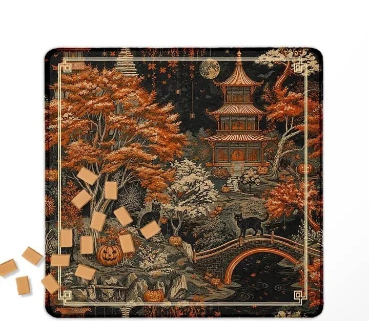 Pagoda Halloween Mat