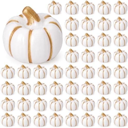 White and Gold Pumpkin Trinkets, additional view