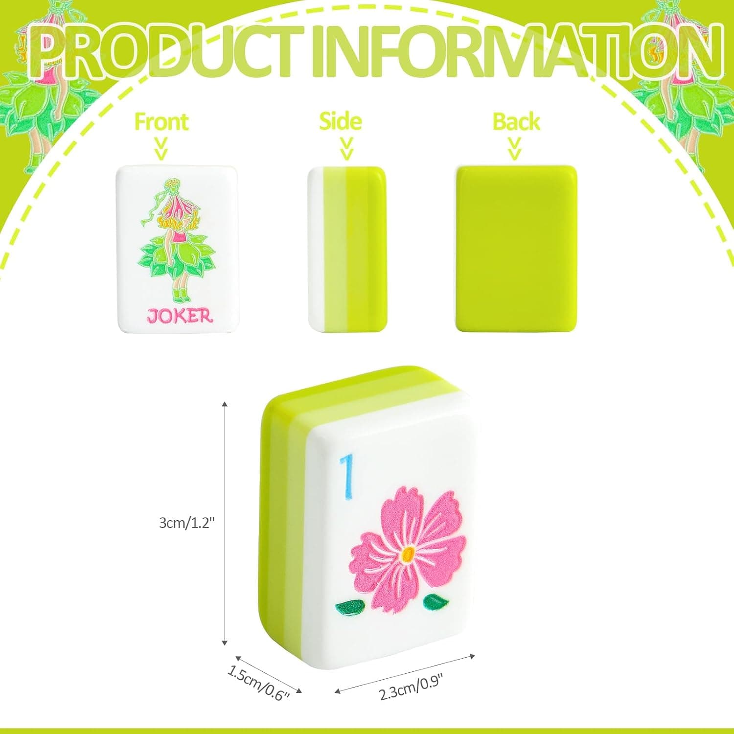 Spring Blooming Tile Set - Lime Green (4-layer), additional view