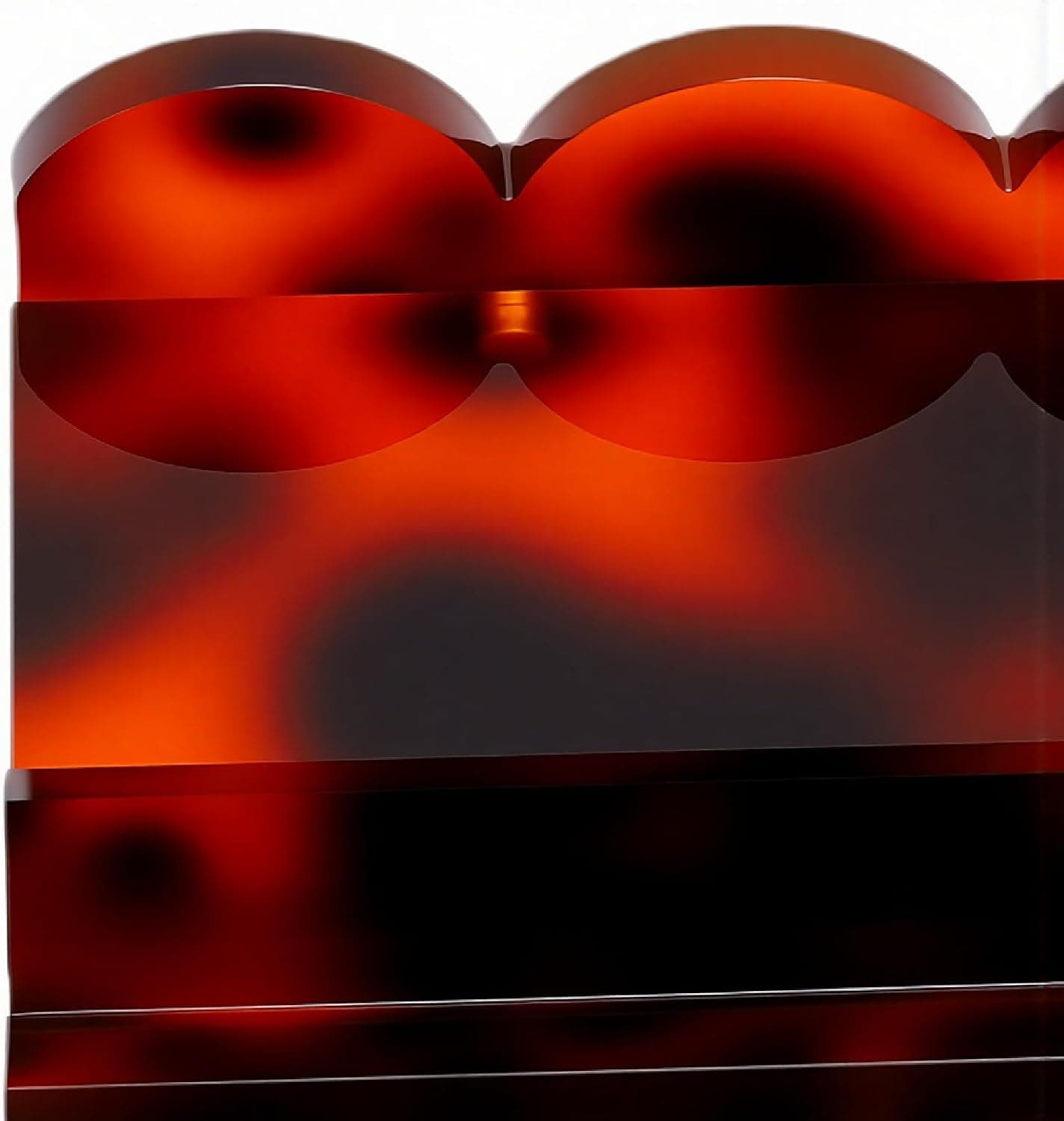 Tortoiseshell acrylic mahjong rack, additional view