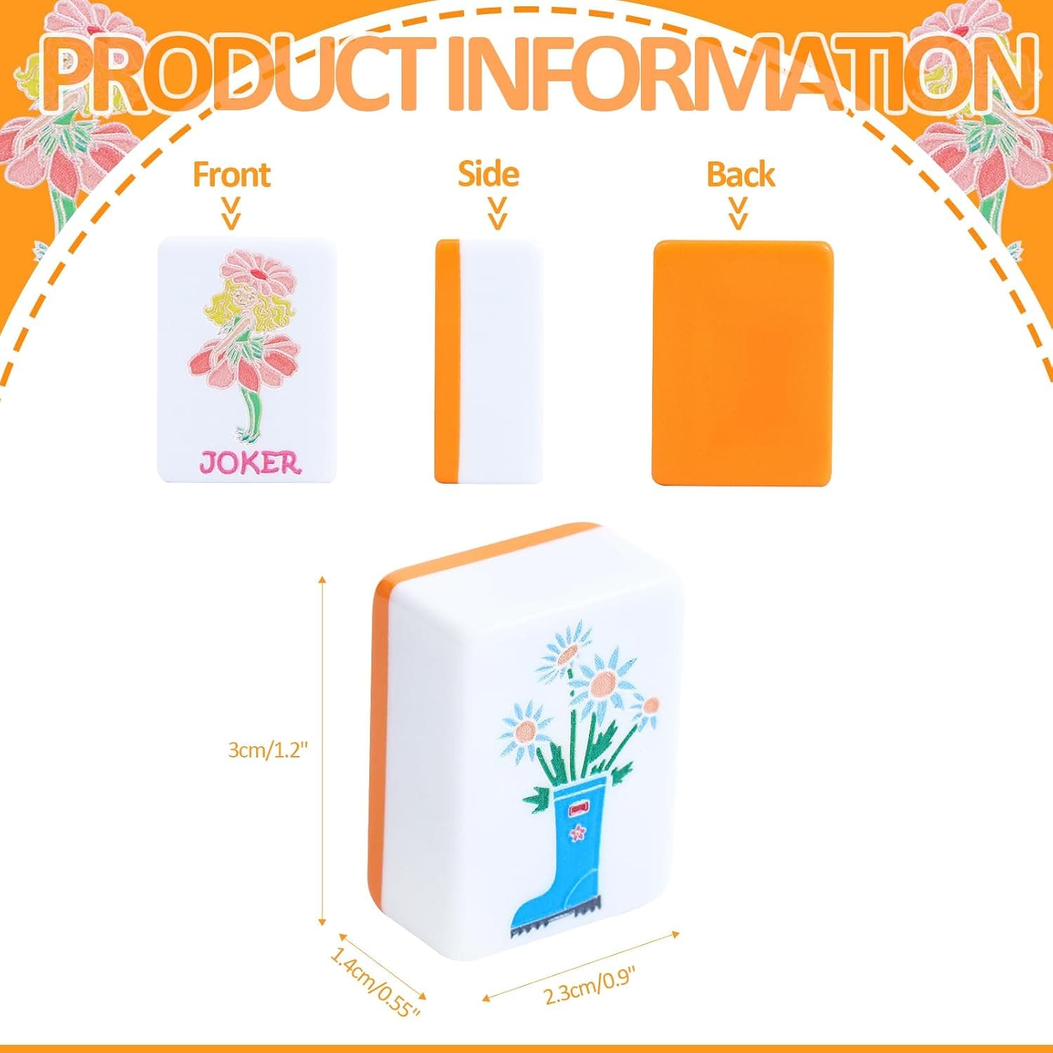 Spring Blooming Tile Set - Orange (2-layer), additional view