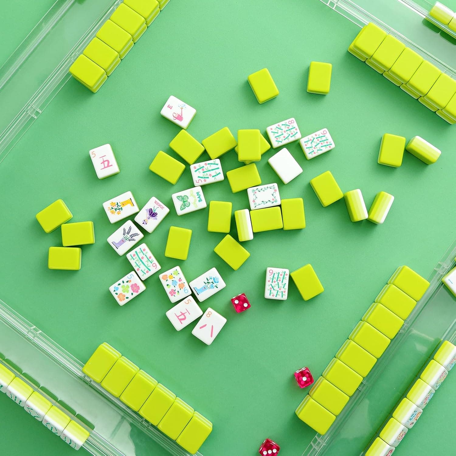 Spring Blooming Tile Set - Lime Green (4-layer), additional view