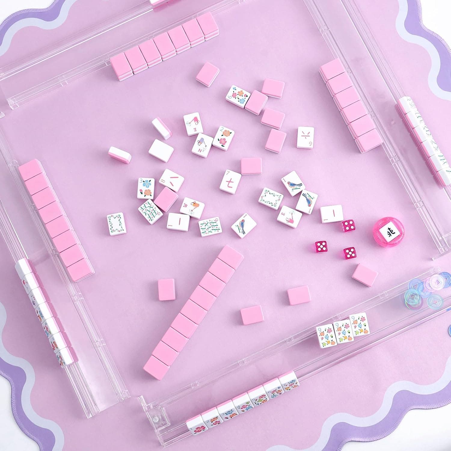 Spring Blooming Tile Set - Pink (2-layer), additional view