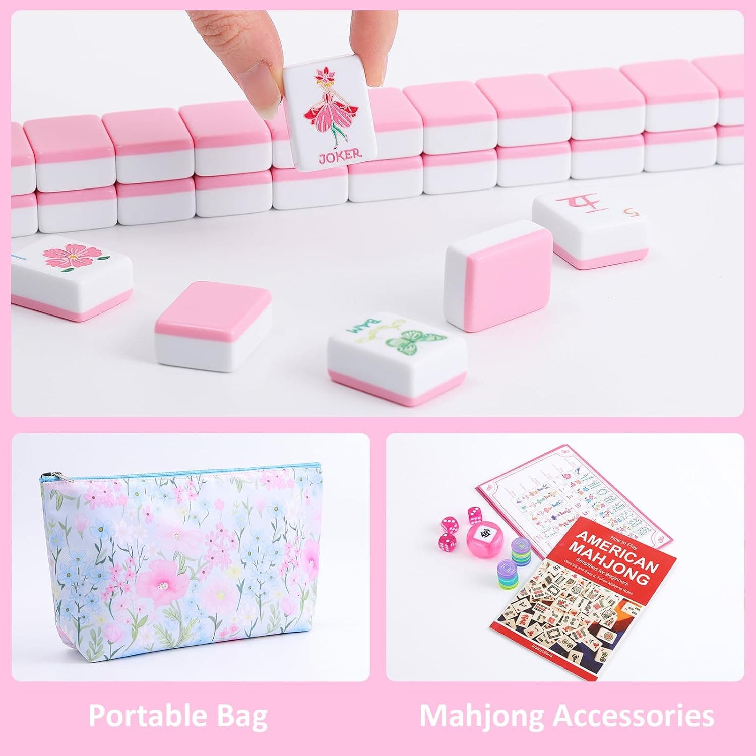 Spring Blooming Tile Set - Pink (2-layer), additional view