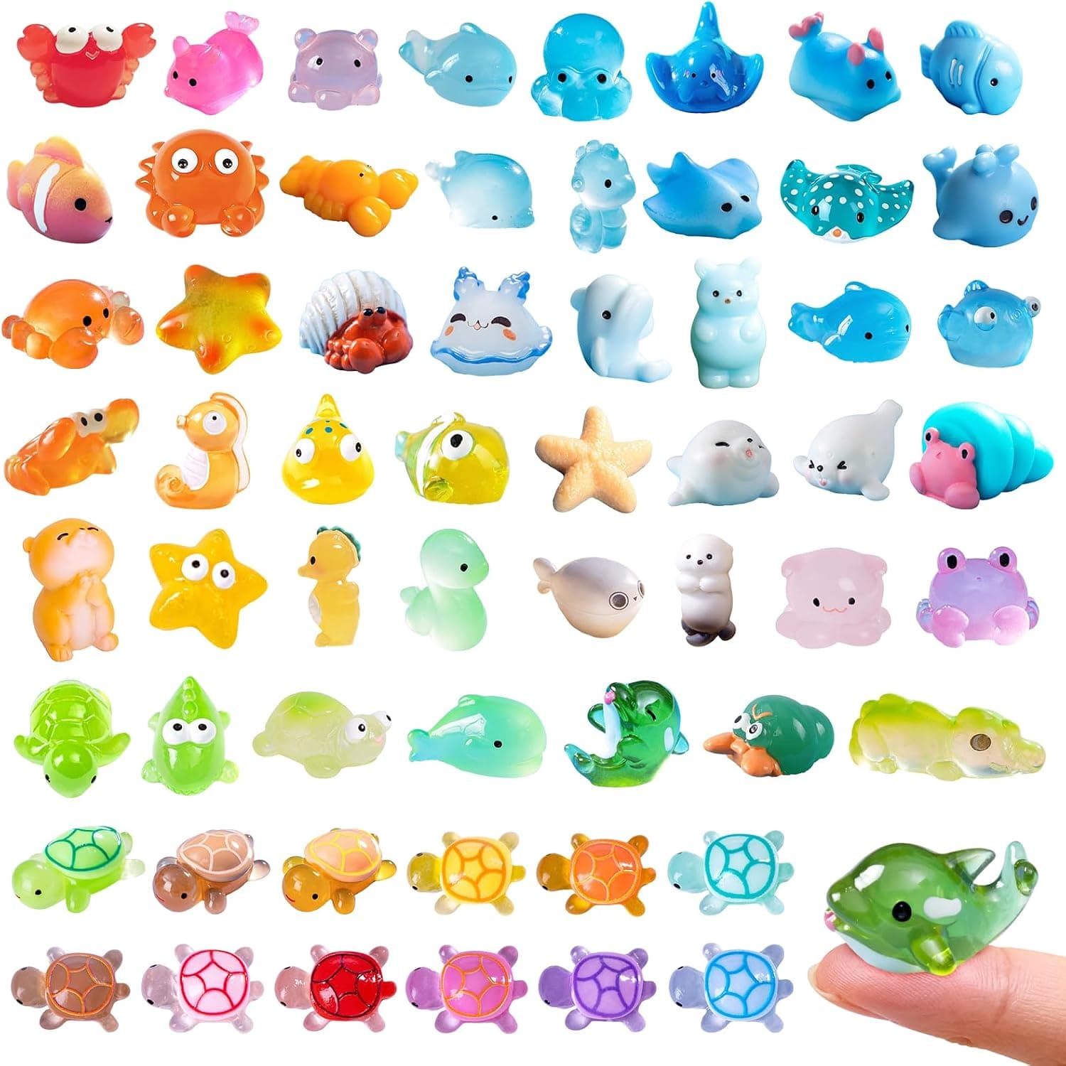 60 Ocean Animal Mahjong Trinkets