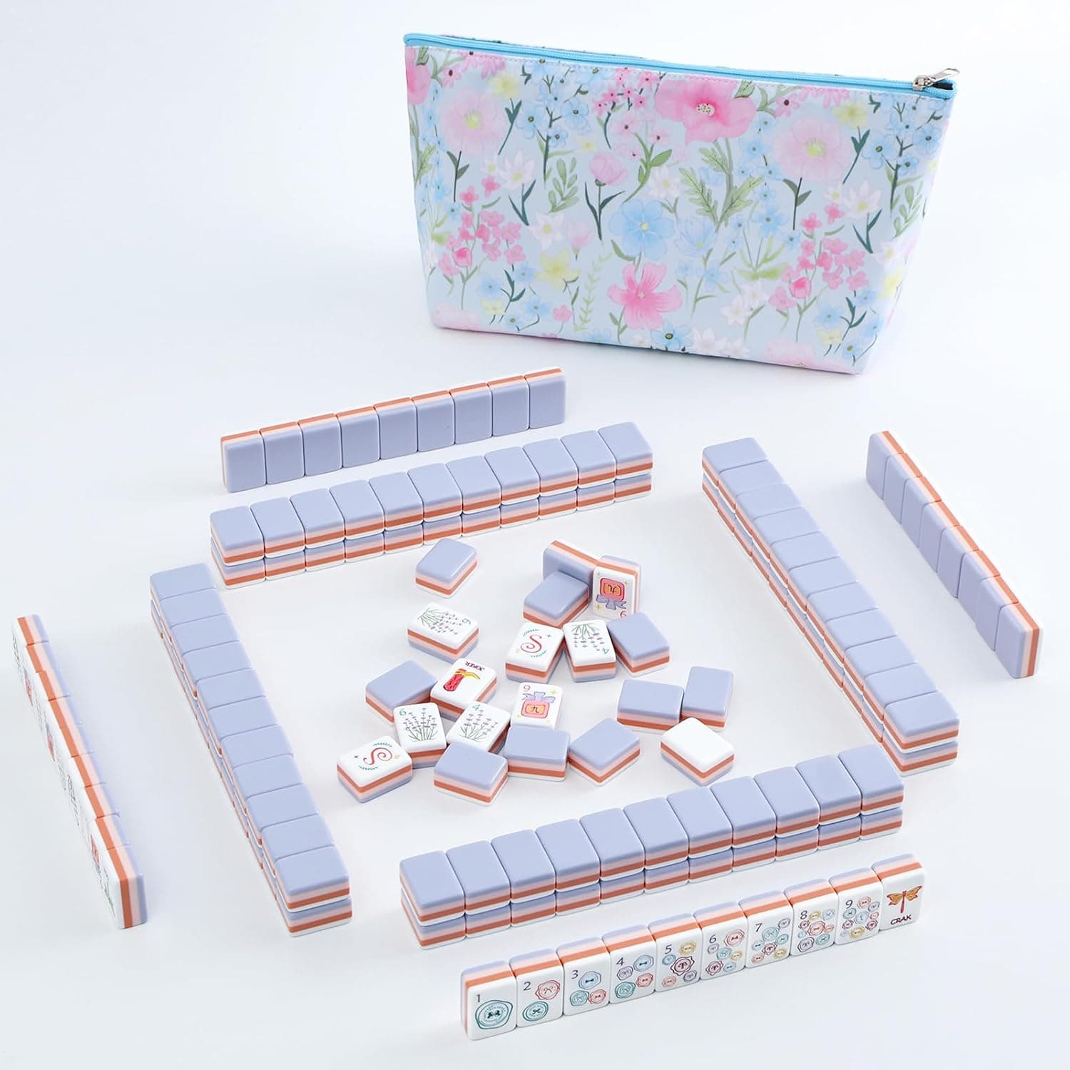 Vintage Ladies-Themed Tile Set - Lilac (4-layer), additional view
