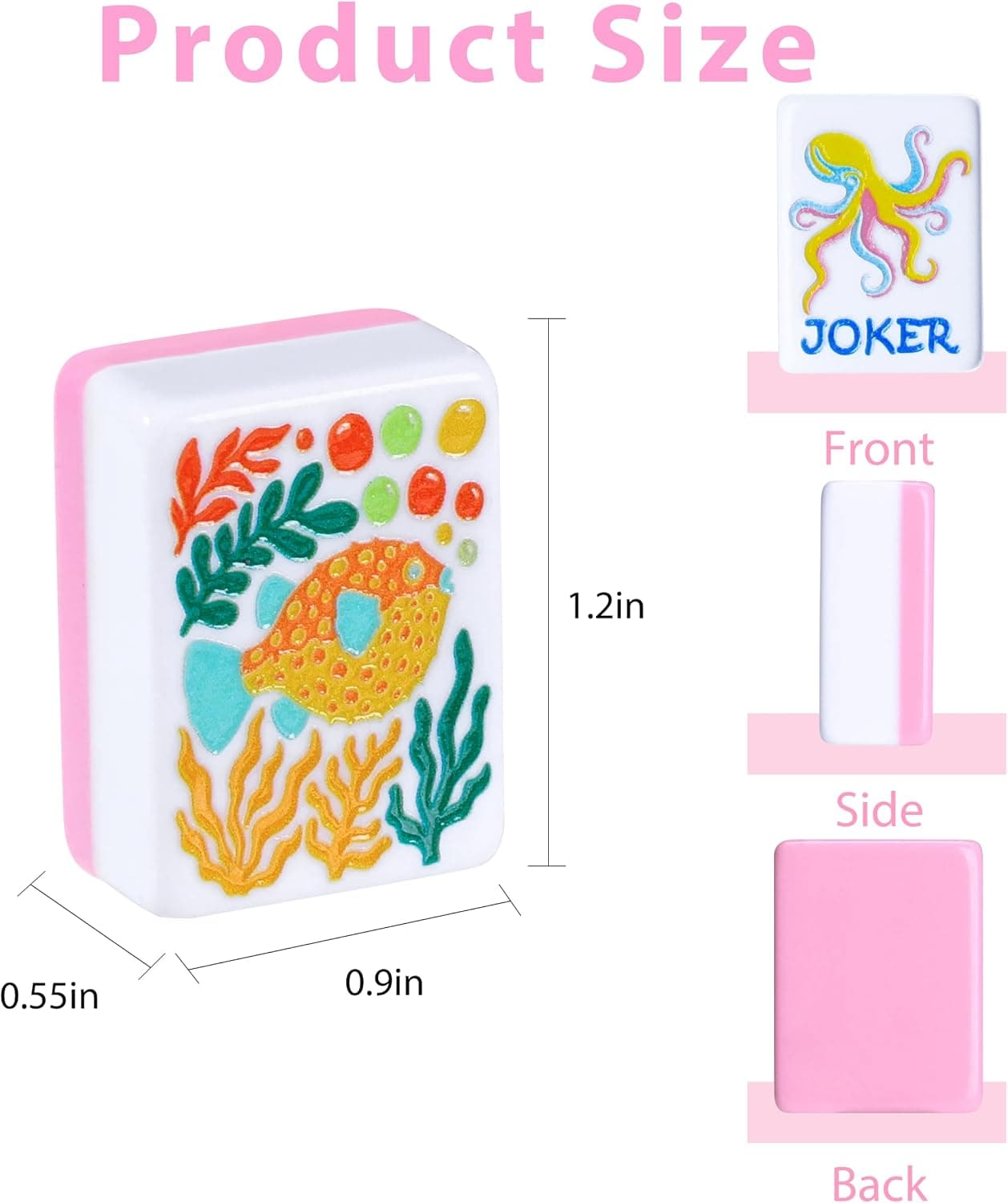 Ocean-Themed Tile Set - Pink, additional view