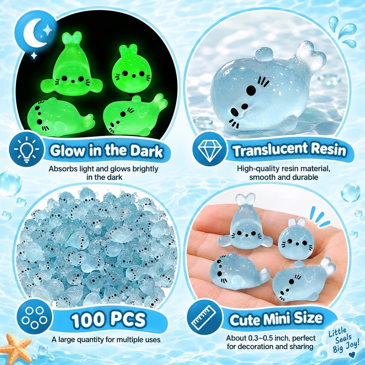 Winter Seal Trinkets, additional view