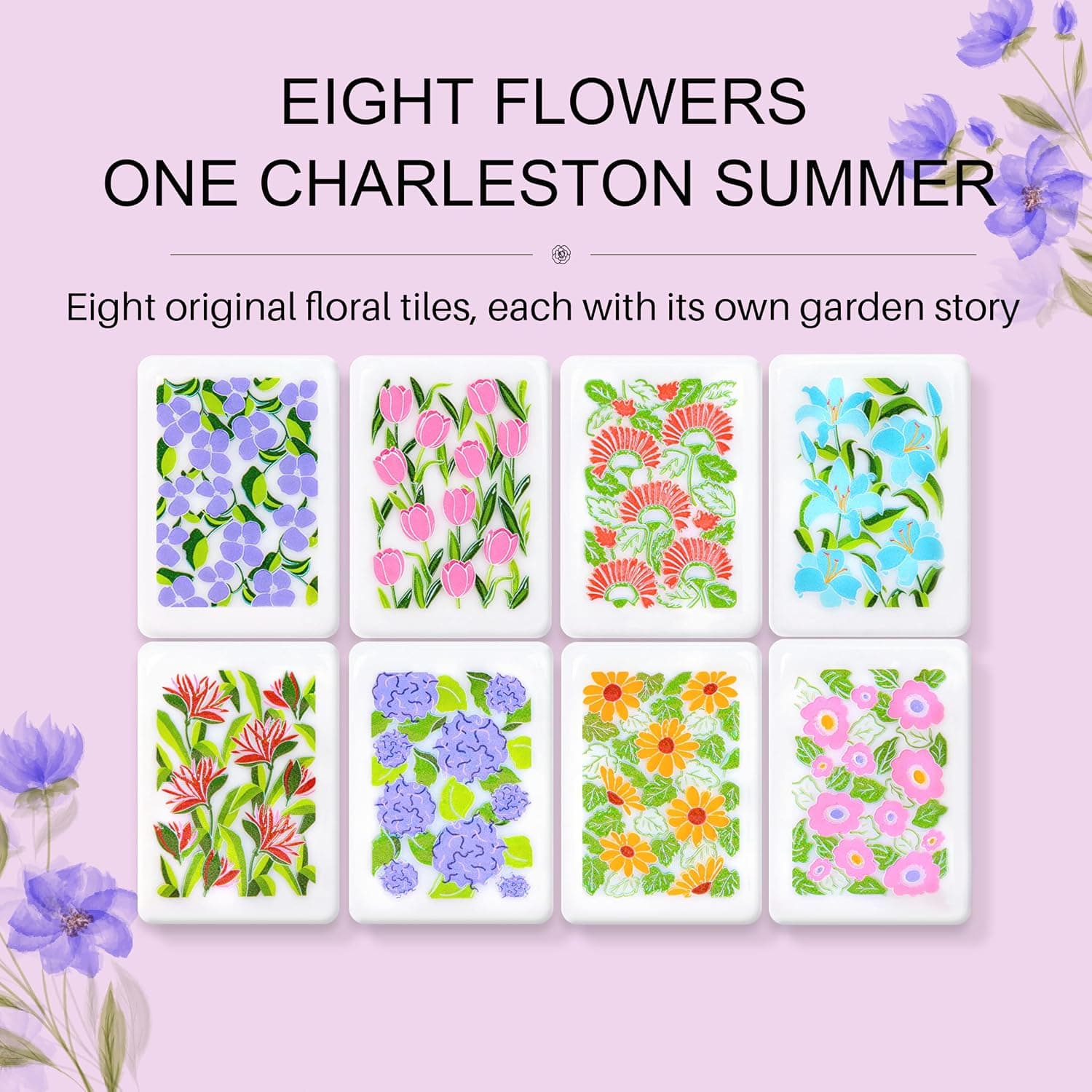 Charleston Garden Mahjong Tile Set, additional view