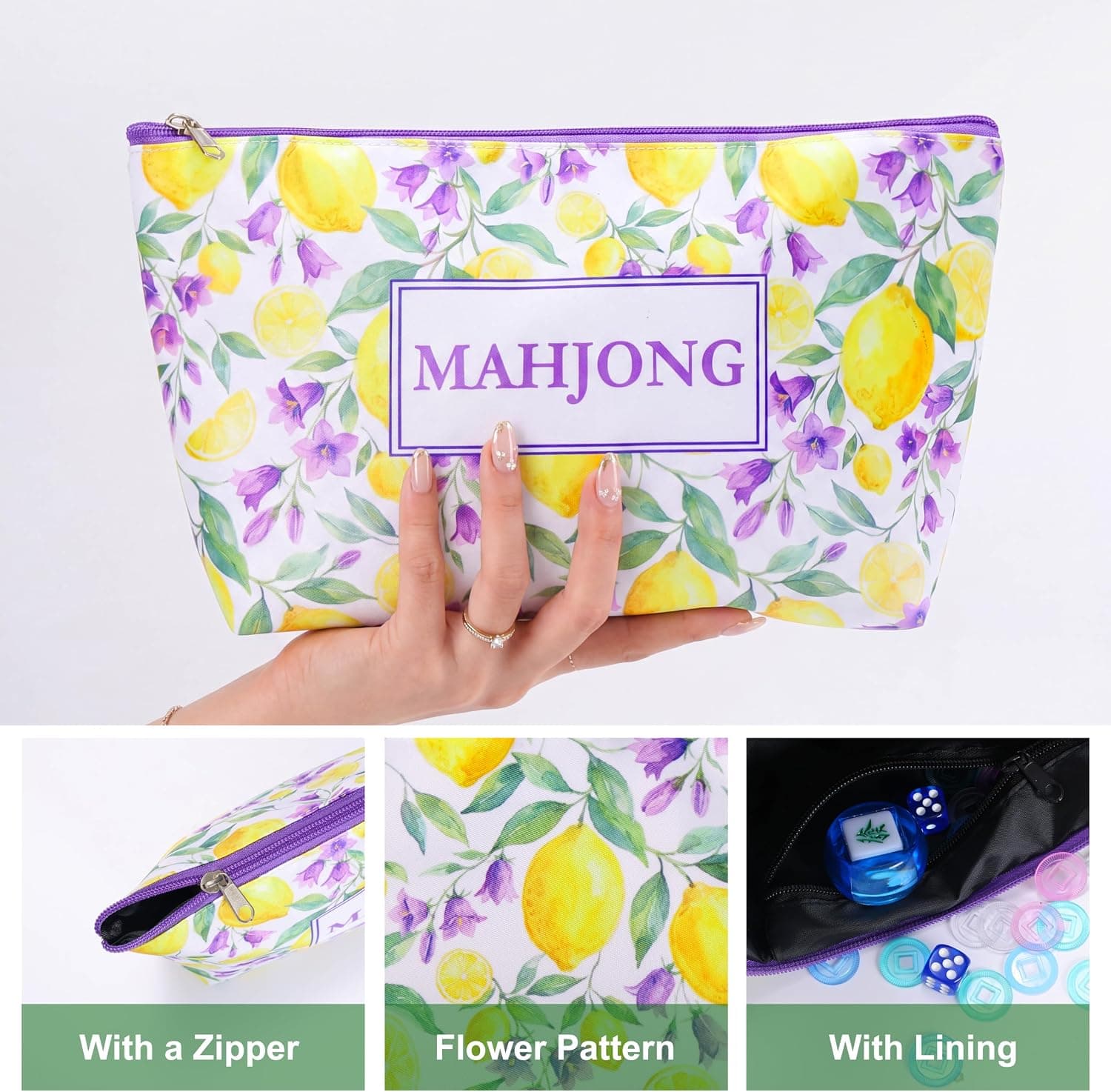 Lemon-Themed Tile Set - Green, additional view