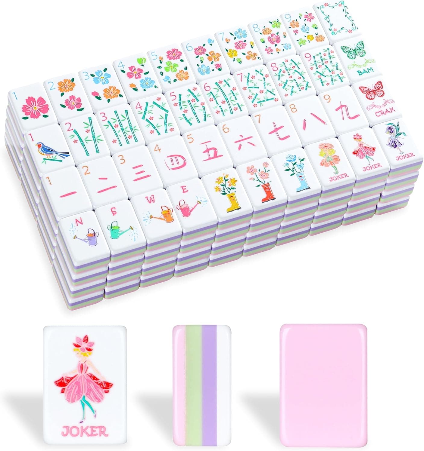 Spring Blooming Tile Set - Pink (4-layer)