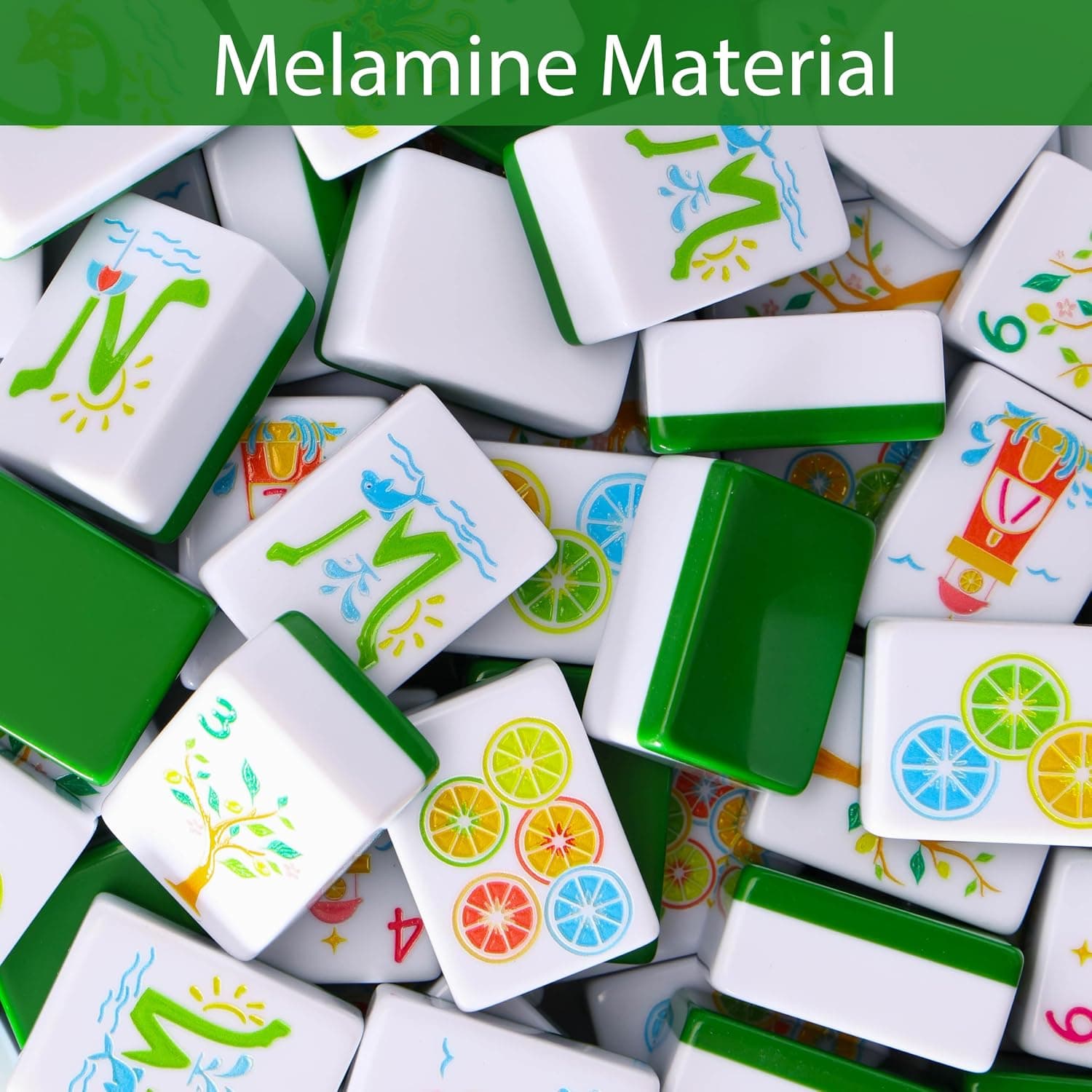 Lemon-Themed Tile Set - Green, additional view