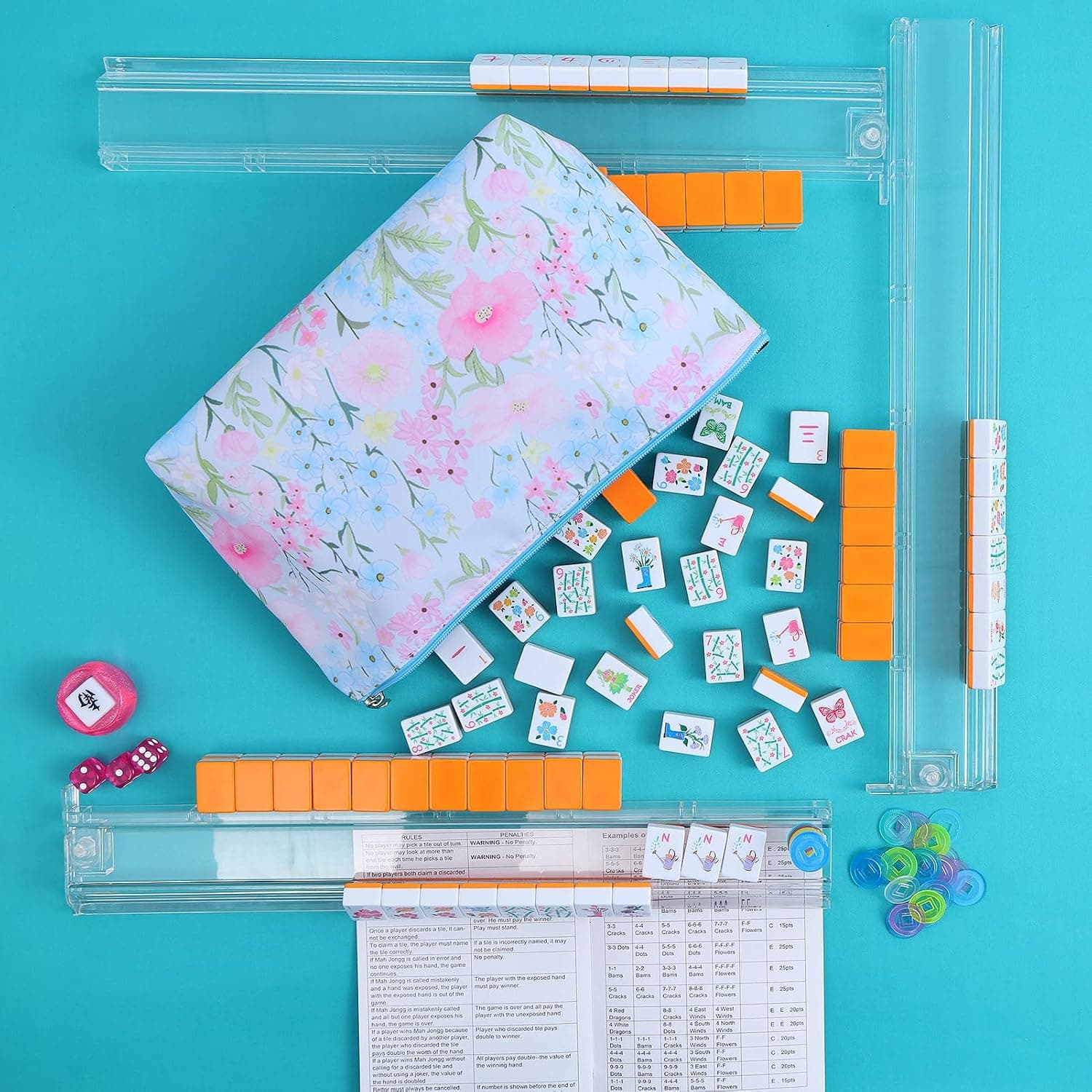 Spring Blooming Tile Set - Orange (2-layer), additional view
