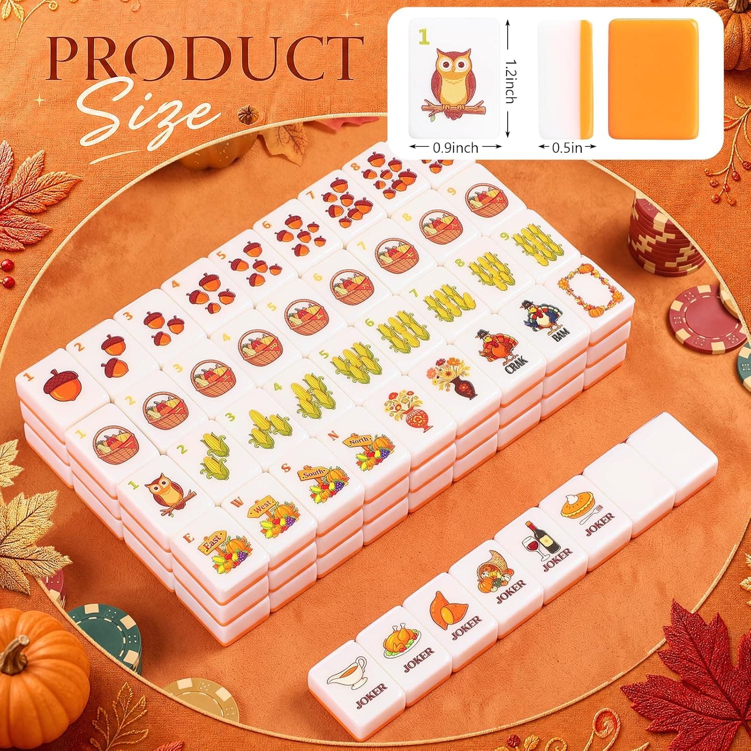 Thanksgiving Turkey Tile Set, additional view