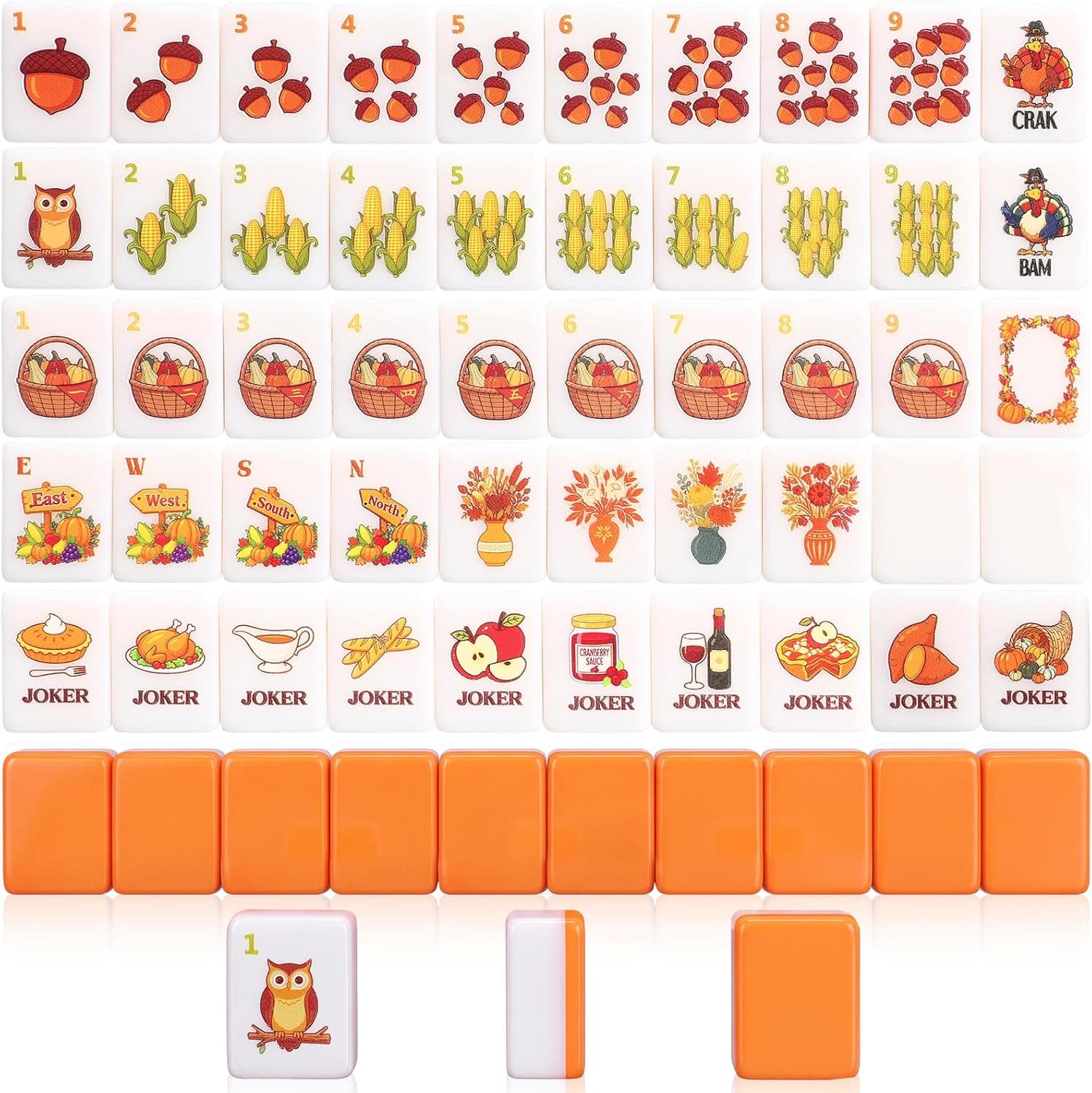 Thanksgiving Turkey Tile Set