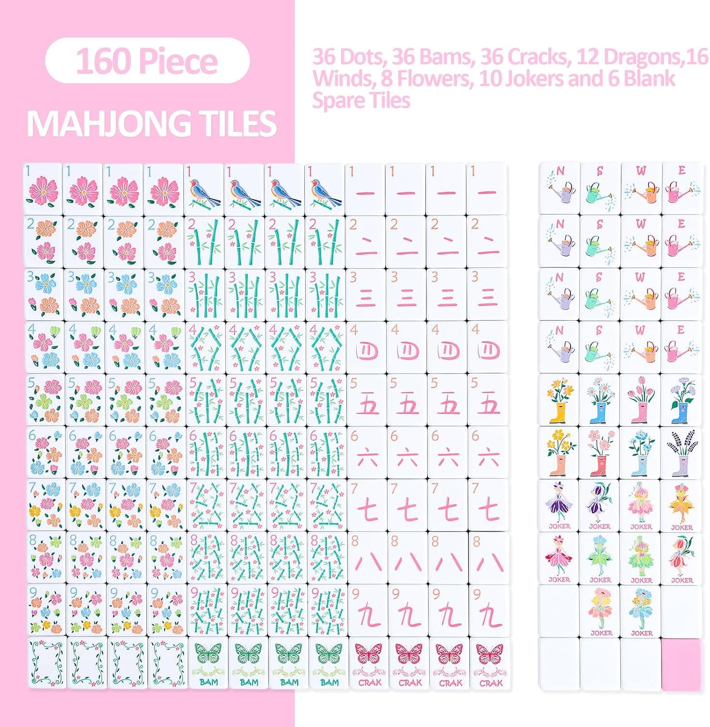 Spring Blooming Tile Set - Pink (2-layer), additional view