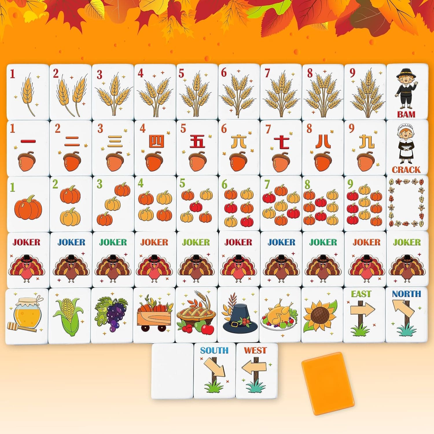 Thanksgiving Characters Tile Set