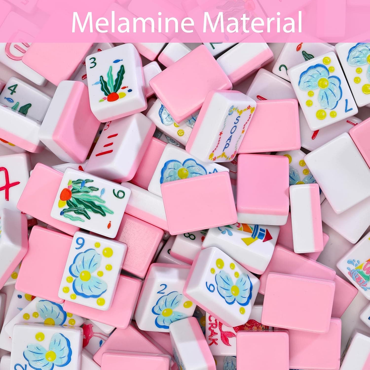 Ocean-Themed Tile Set - Pink, additional view