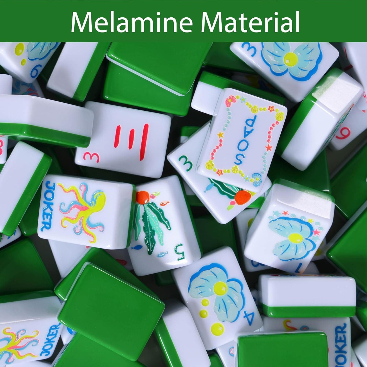Ocean-Themed Tile Set - Green, additional view