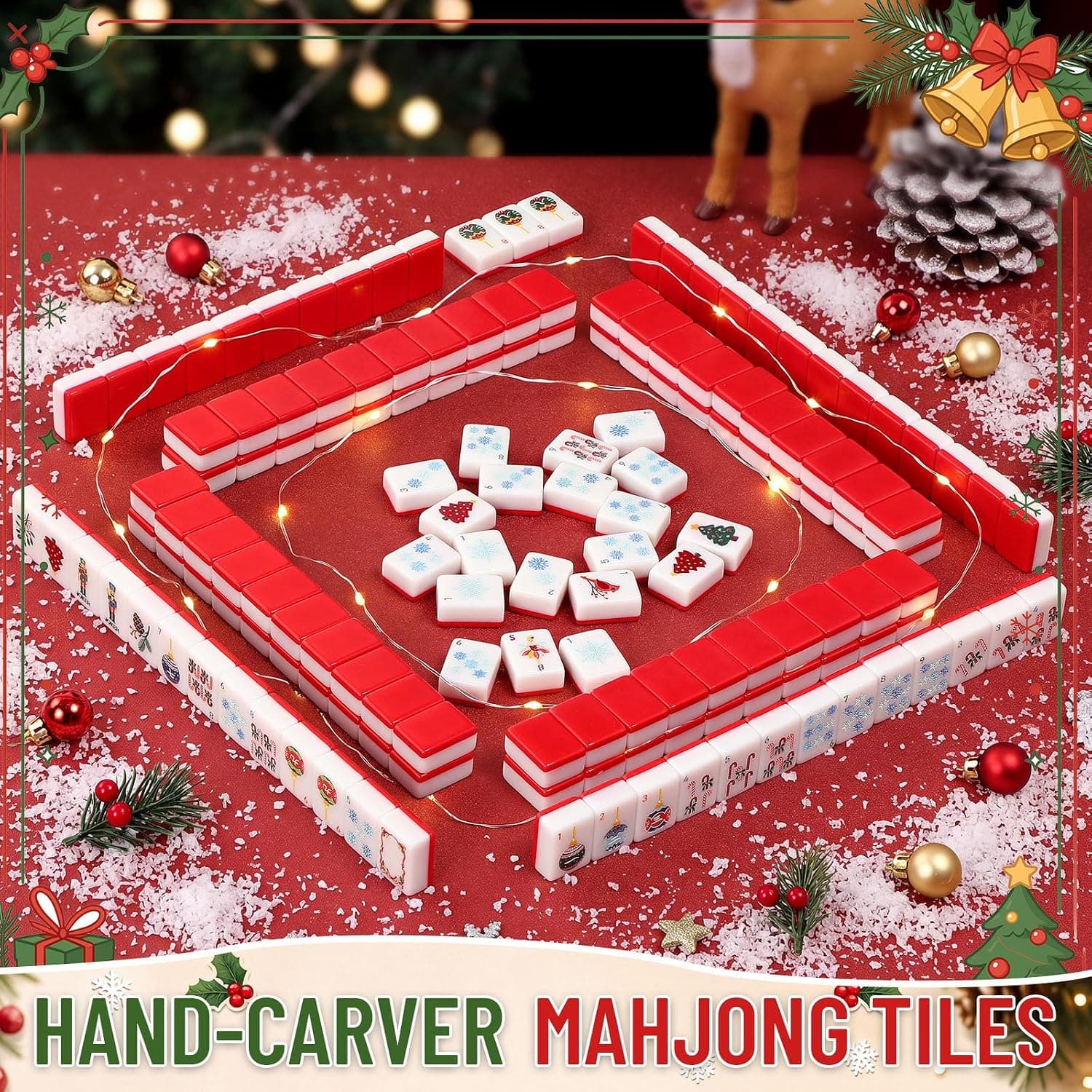Red Nutcracker Christmas Tile Set, additional view