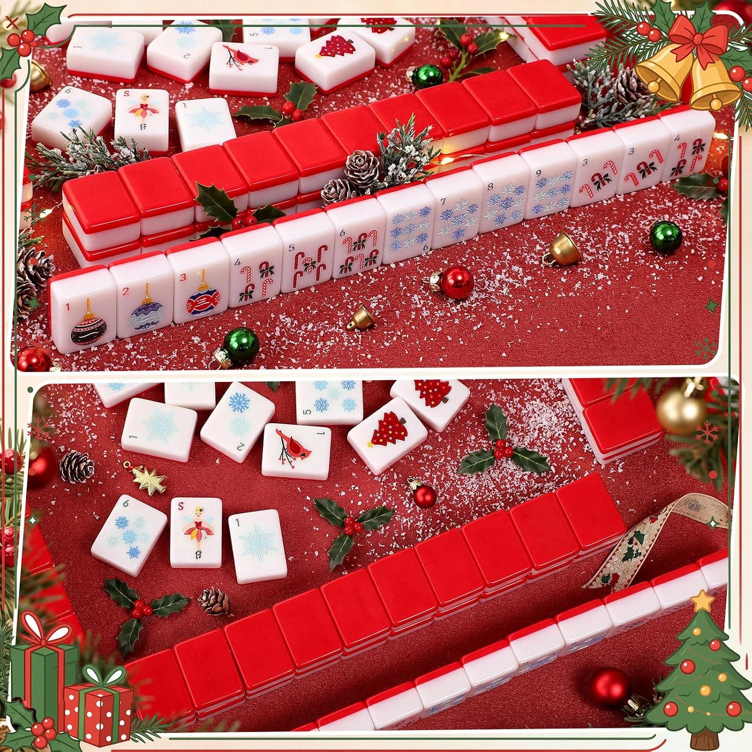 Red Nutcracker Christmas Tile Set, additional view