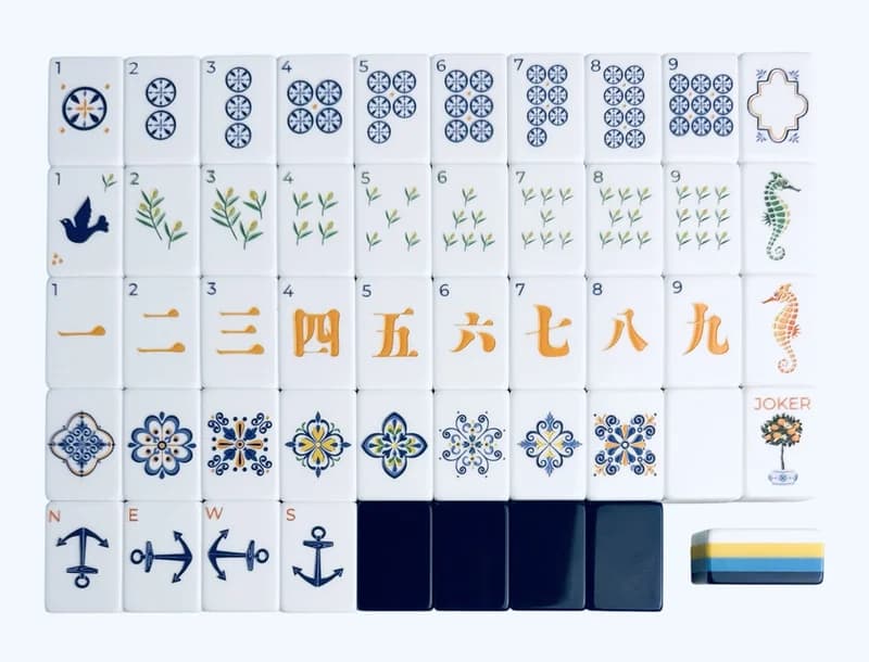 166 Amalfi American Mahjong Tiles By Mahjong Atelier