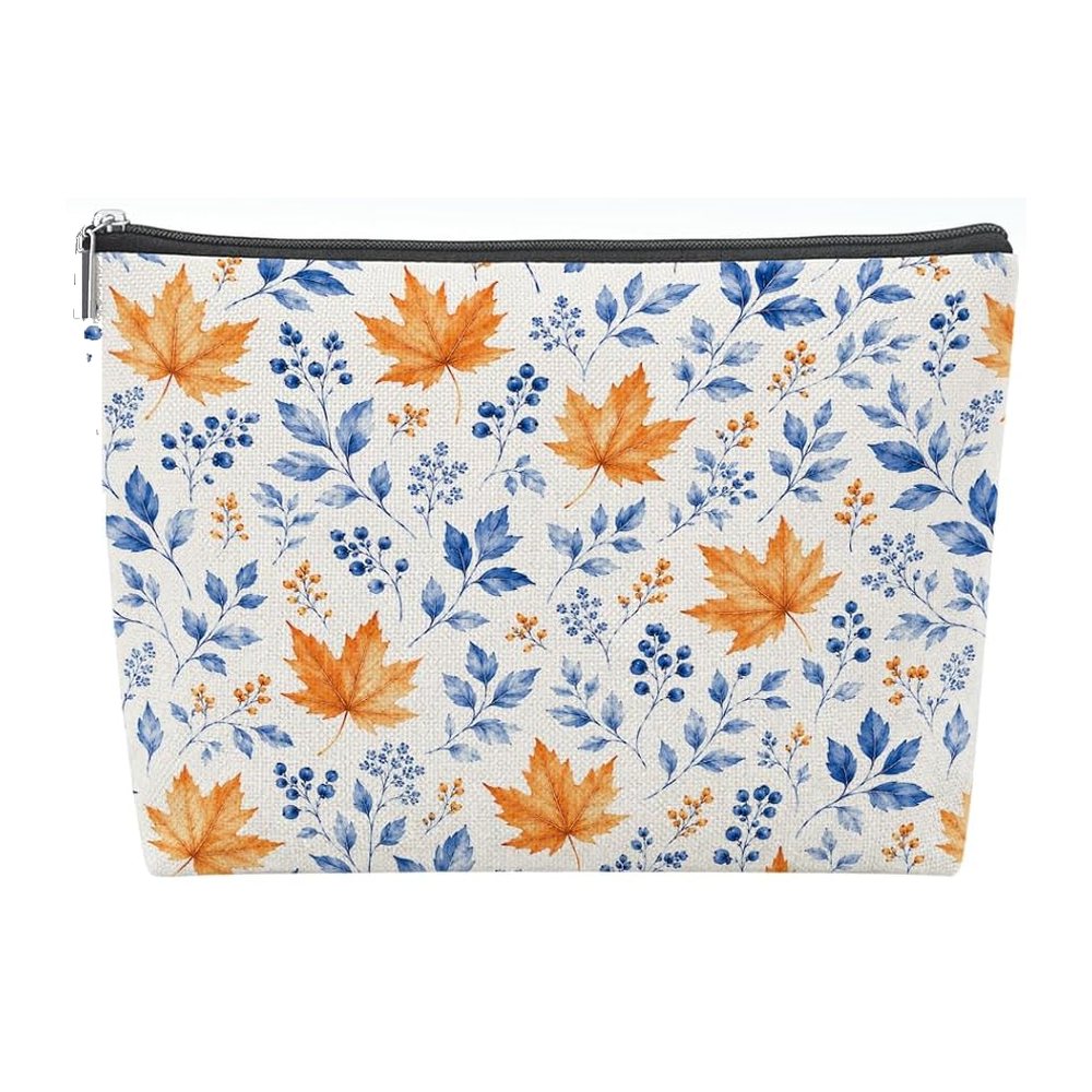 Fall Mahjong Tile Bag - Autumn Leaves