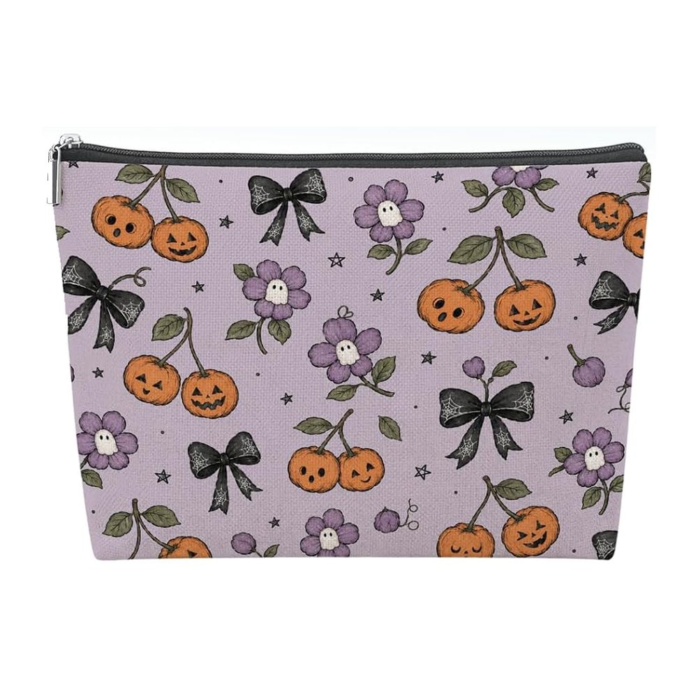 Halloween Mahjong Tile Bag - Pumpkin Cherries